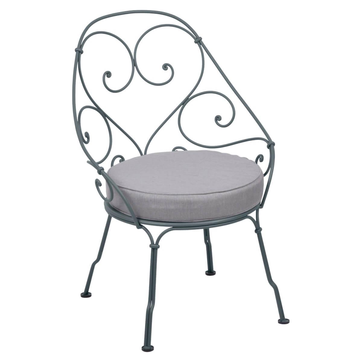 Fauteuil 1900 CABRIOLET Fermob gris orage-Gris flanelle