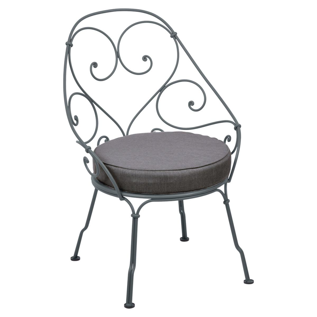 Fauteuil 1900 CABRIOLET Fermob gris orage-Gris graphite
