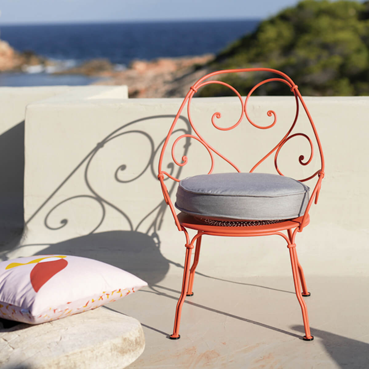 Fauteuil 1900 CABRIOLET Fermob gris orage-Taupe grisé