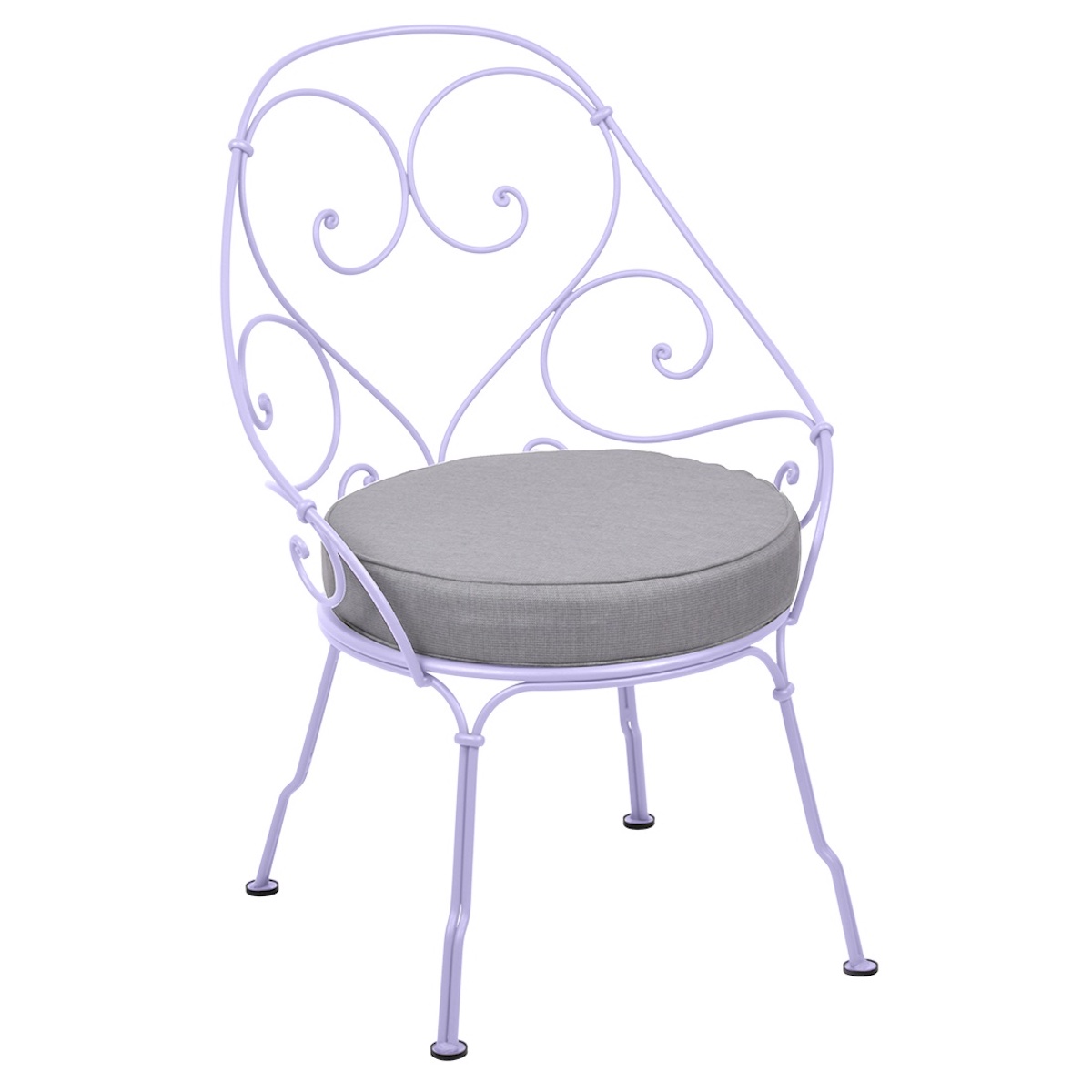 Fauteuil 1900 CABRIOLET Fermob guimauve-gris flanelle 