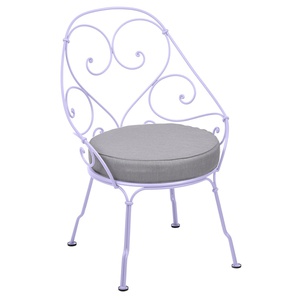 Fauteuil 1900 CABRIOLET Fermob guimauve-gris flanelle 
