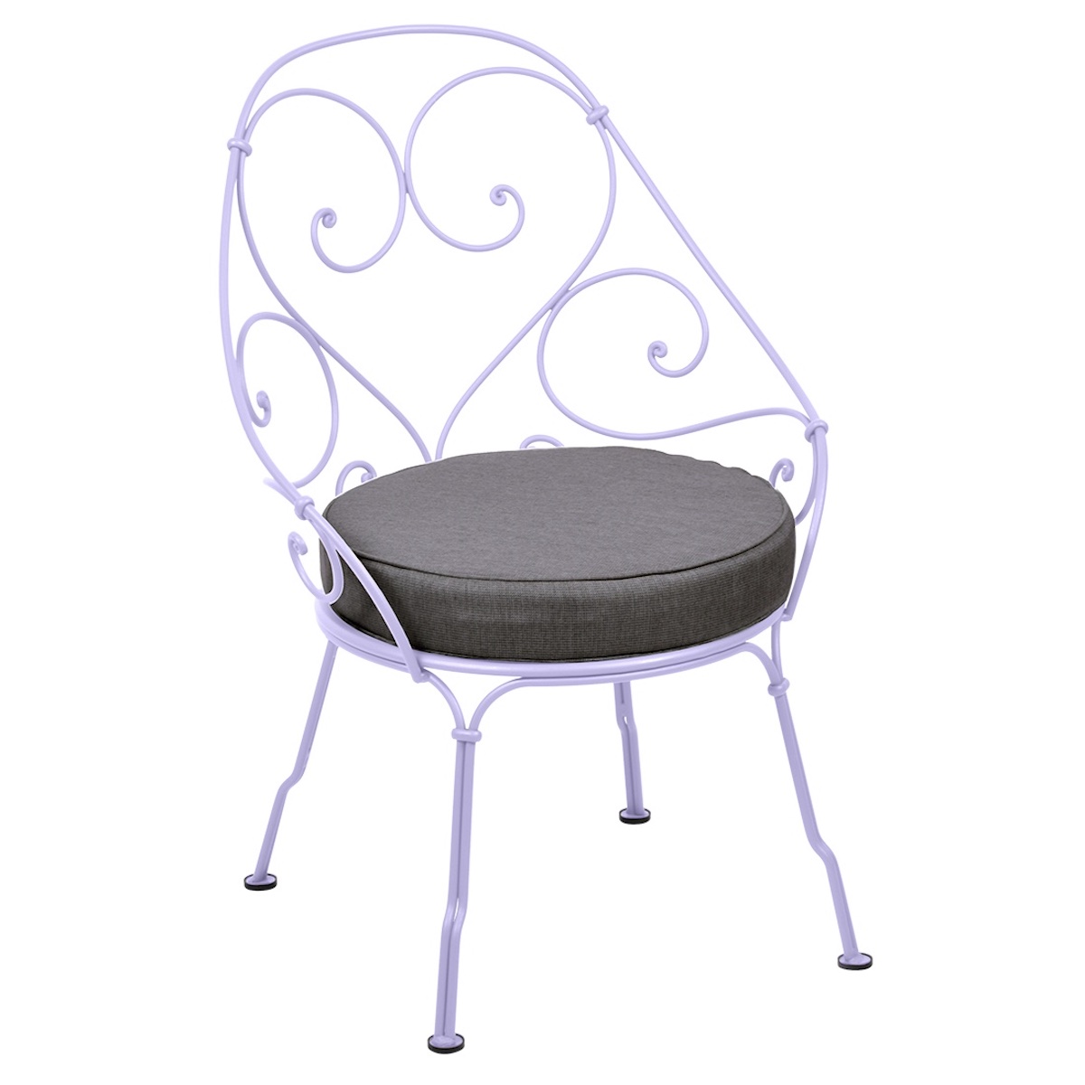 Fauteuil 1900 CABRIOLET Fermob guimauve-gris graphite