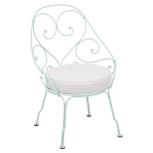 Fauteuil 1900 CABRIOLET Fermob menthe glaciale-Blanc grisé