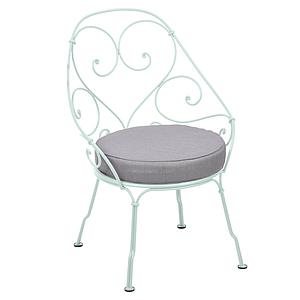 Fauteuil 1900 CABRIOLET Fermob menthe glaciale-Gris flanelle
