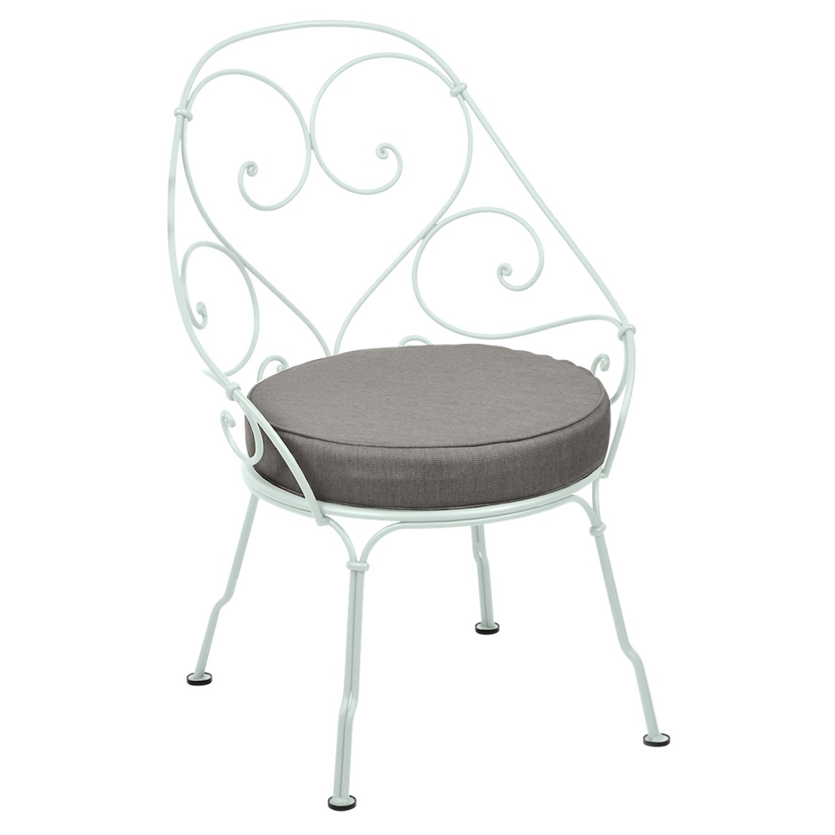 Fauteuil 1900 CABRIOLET Fermob menthe glaciale-Taupe grisé