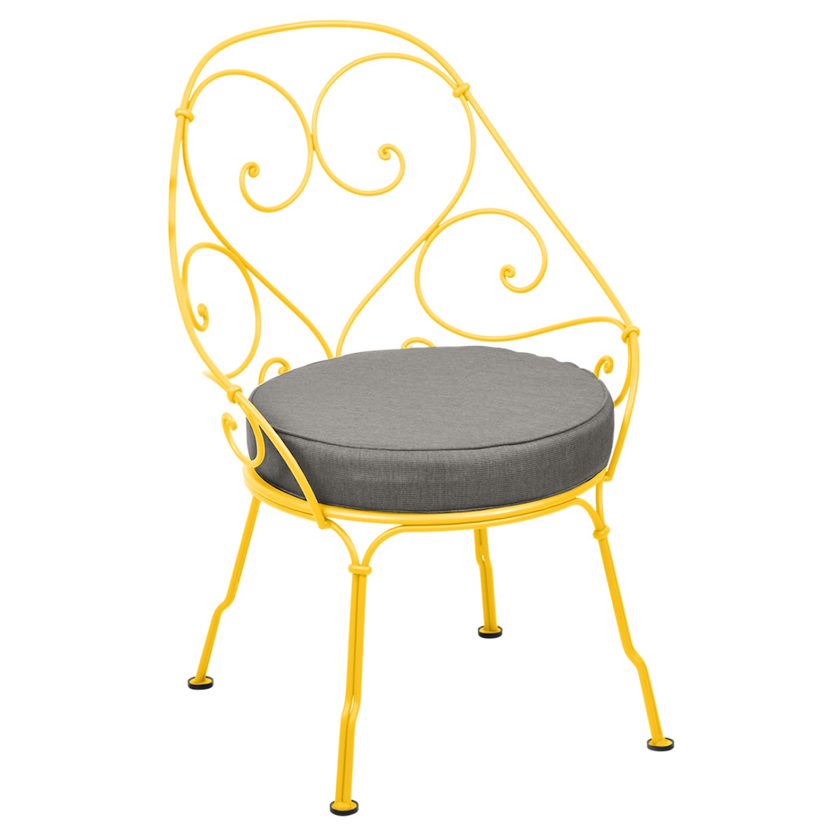 Fauteuil 1900 CABRIOLET Fermob miel NEW-Taupe grisé