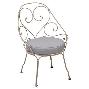 Fauteuil 1900 CABRIOLET Fermob muscade-Gris flanelle