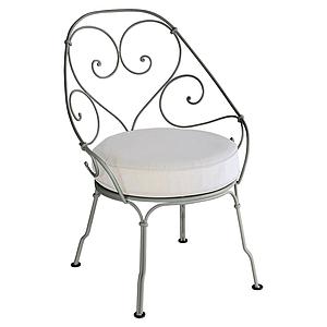 Fauteuil 1900 CABRIOLET Fermob romarin-Blanc grisé