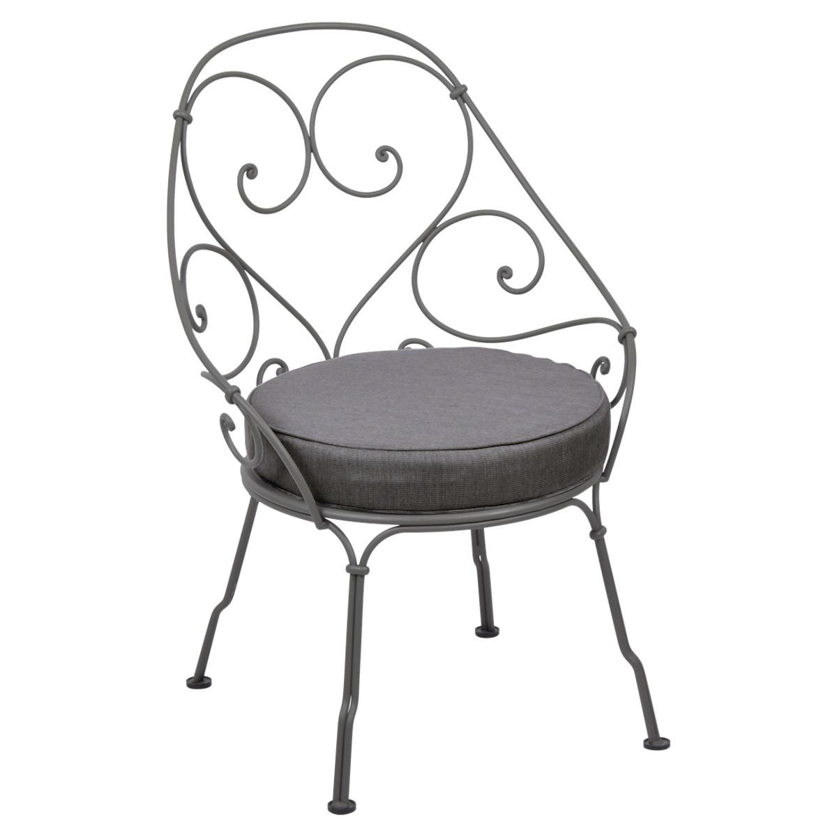Fauteuil 1900 CABRIOLET Fermob romarin-Gris graphite