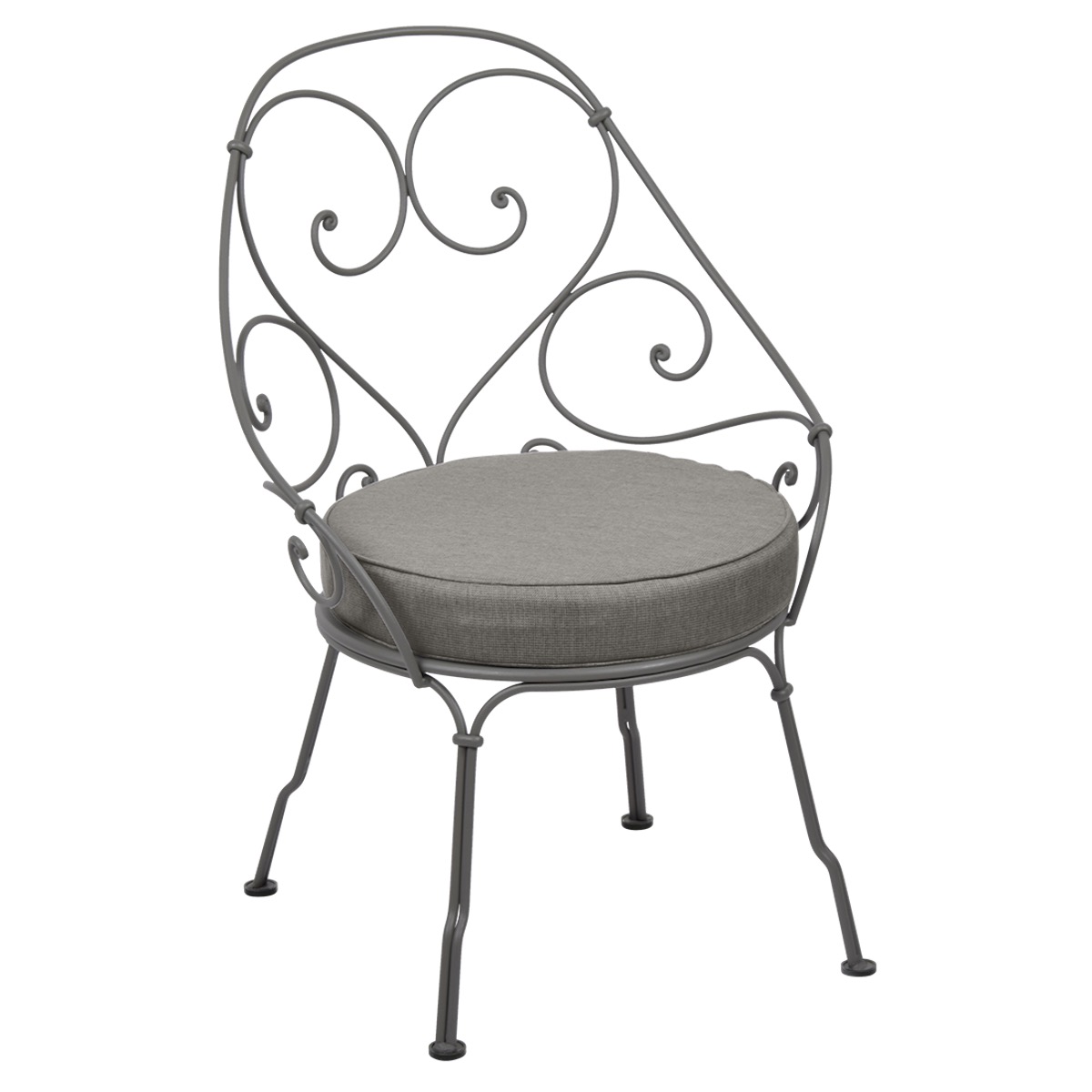 Fauteuil 1900 CABRIOLET Fermob romarin-Taupe grisé