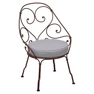 Fauteuil 1900 CABRIOLET Fermob rouille-Gris flanelle