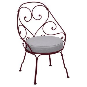 Fauteuil 1900 CABRIOLET Fermob tonka-blanc grisé 