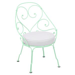 Fauteuil 1900 CABRIOLET Fermob Vert opaline-Blanc grisé