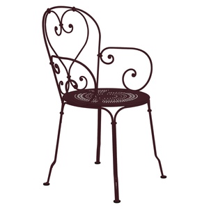 Fauteuil 1900 Fermob cerise noire