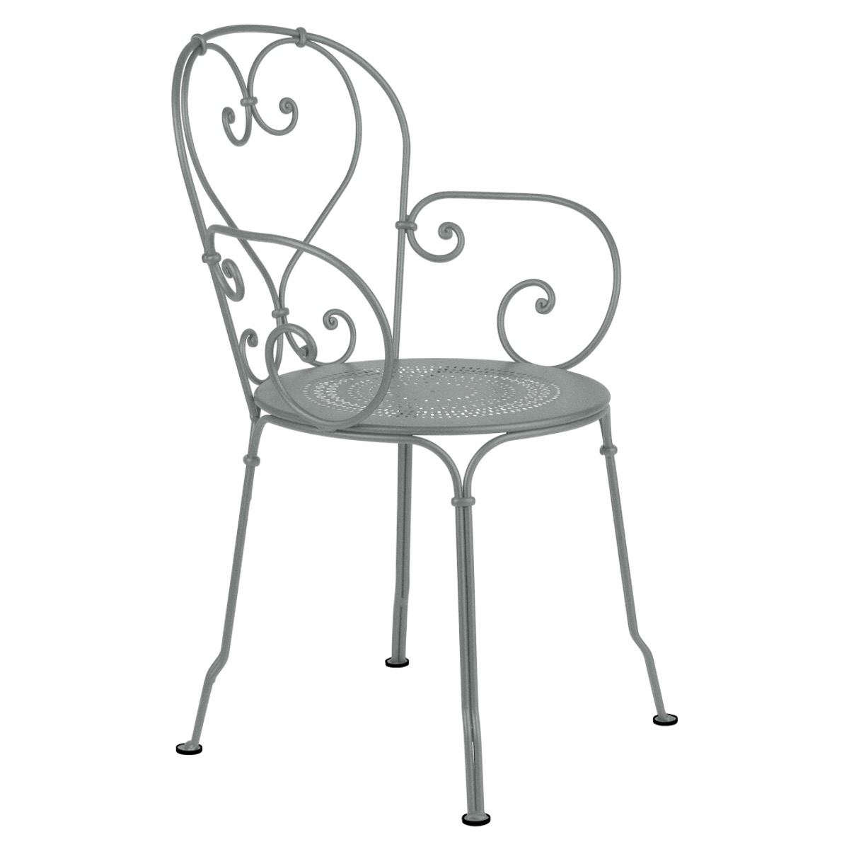 Fauteuil 1900 Fermob gris lapilli 