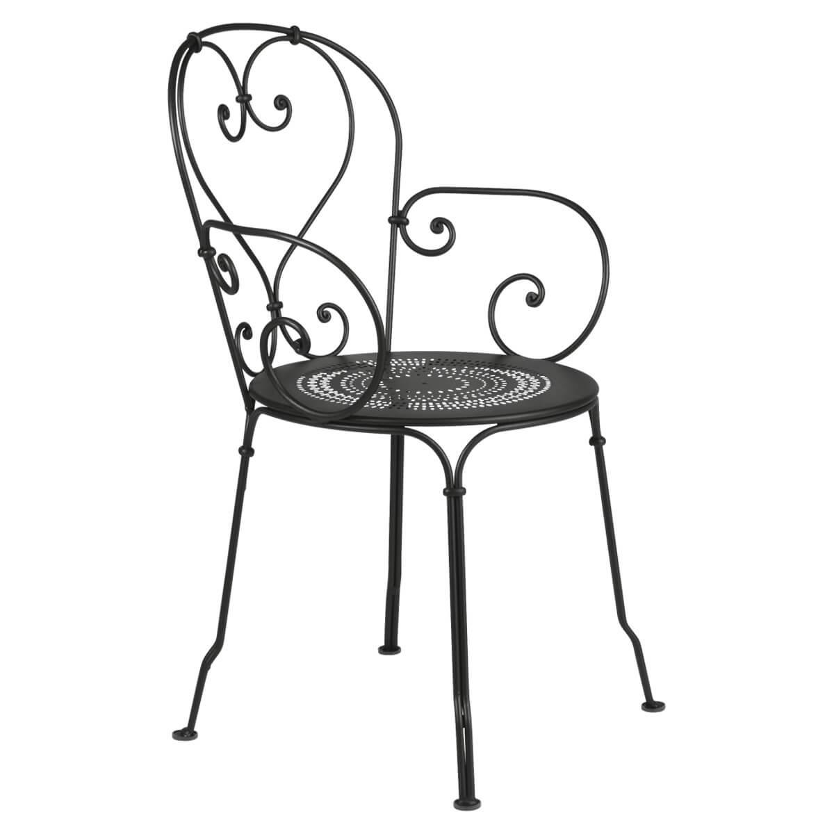 Fauteuil 1900 Fermob noir réglisse