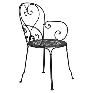 Fauteuil 1900 Fermob noir réglisse