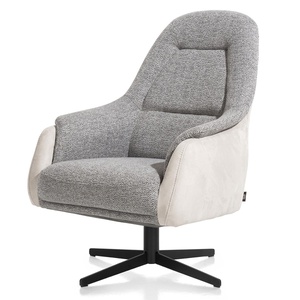 Fauteuil ASTI Henders & Hazel dossier haut combinaison Gp.02 TOBA Gris clair / Gp.03 NUBUCCO Charcoal
