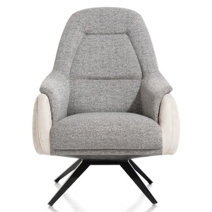 Fauteuil ASTI Henders & Hazel dossier haut combinaison Gp.02 TOBA Gris clair / Gp.03 NUBUCCO Charcoal