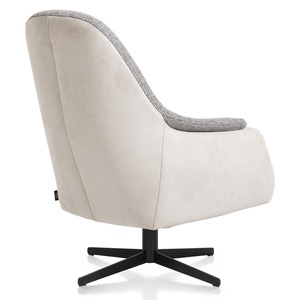 Fauteuil ASTI Henders & Hazel dossier haut combinaison Gp.02 TOBA Gris clair / Gp.03 NUBUCCO Charcoal