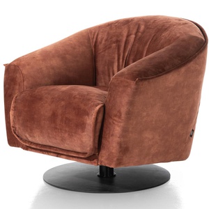 Fauteuil avec pied pivotant CLOUD Henders & Hazel Gp.01 KARESE Cuivre
