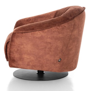 Fauteuil avec pied pivotant CLOUD Henders & Hazel Gp.01 KARESE Cuivre