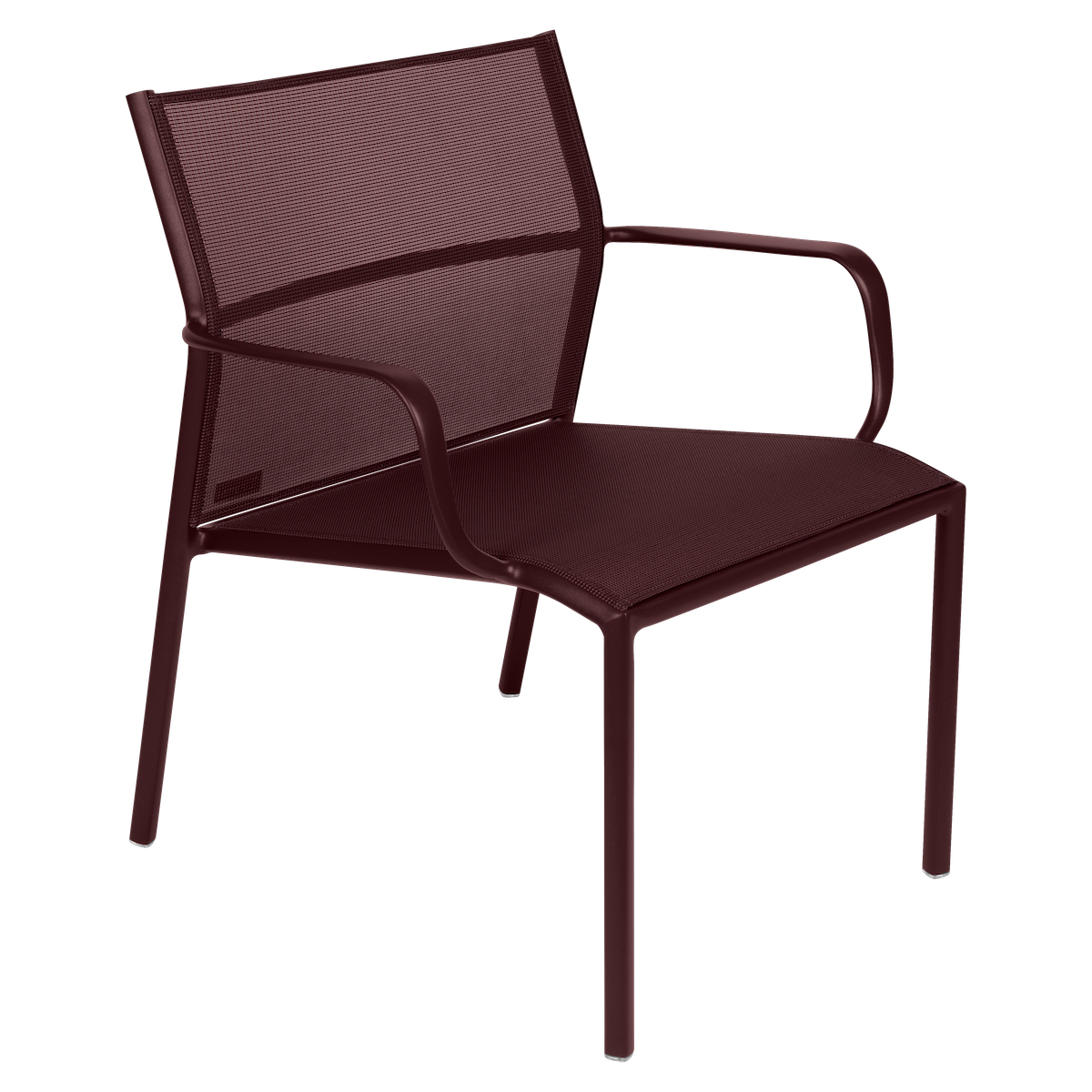 Fauteuil bas CADIZ Fermob cerise noire 