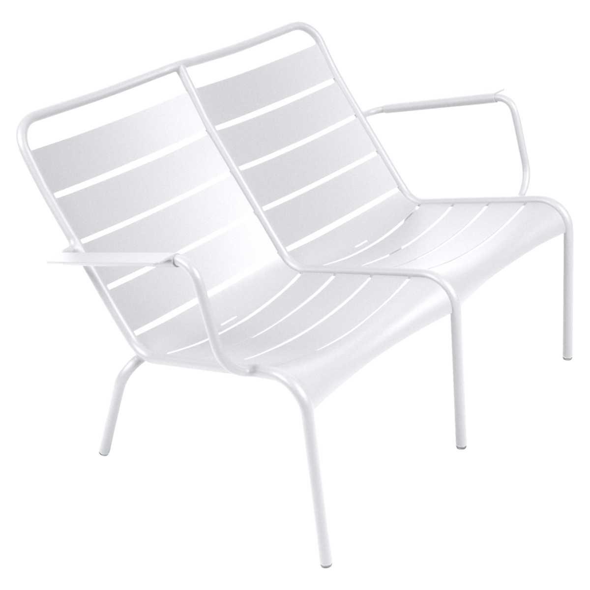 Fauteuil bas duo LUXEMBOURG Fermob Blanc coton