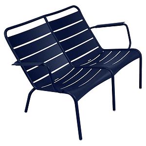 Fauteuil bas duo LUXEMBOURG Fermob bleu abysse