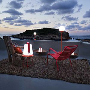 Fauteuil bas duo LUXEMBOURG Fermob Carbone