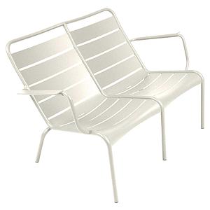 Fauteuil bas duo LUXEMBOURG Fermob gris argile