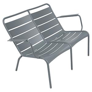 Fauteuil bas duo LUXEMBOURG Fermob Gris orage