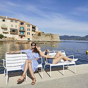 Fauteuil bas duo LUXEMBOURG Fermob Tilleul