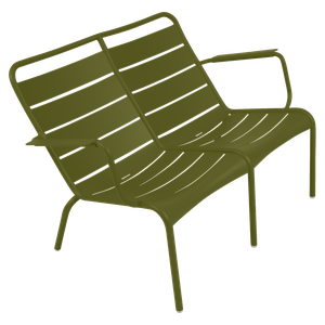 Fauteuil bas duo LUXEMBOURG Fermob vert pesto