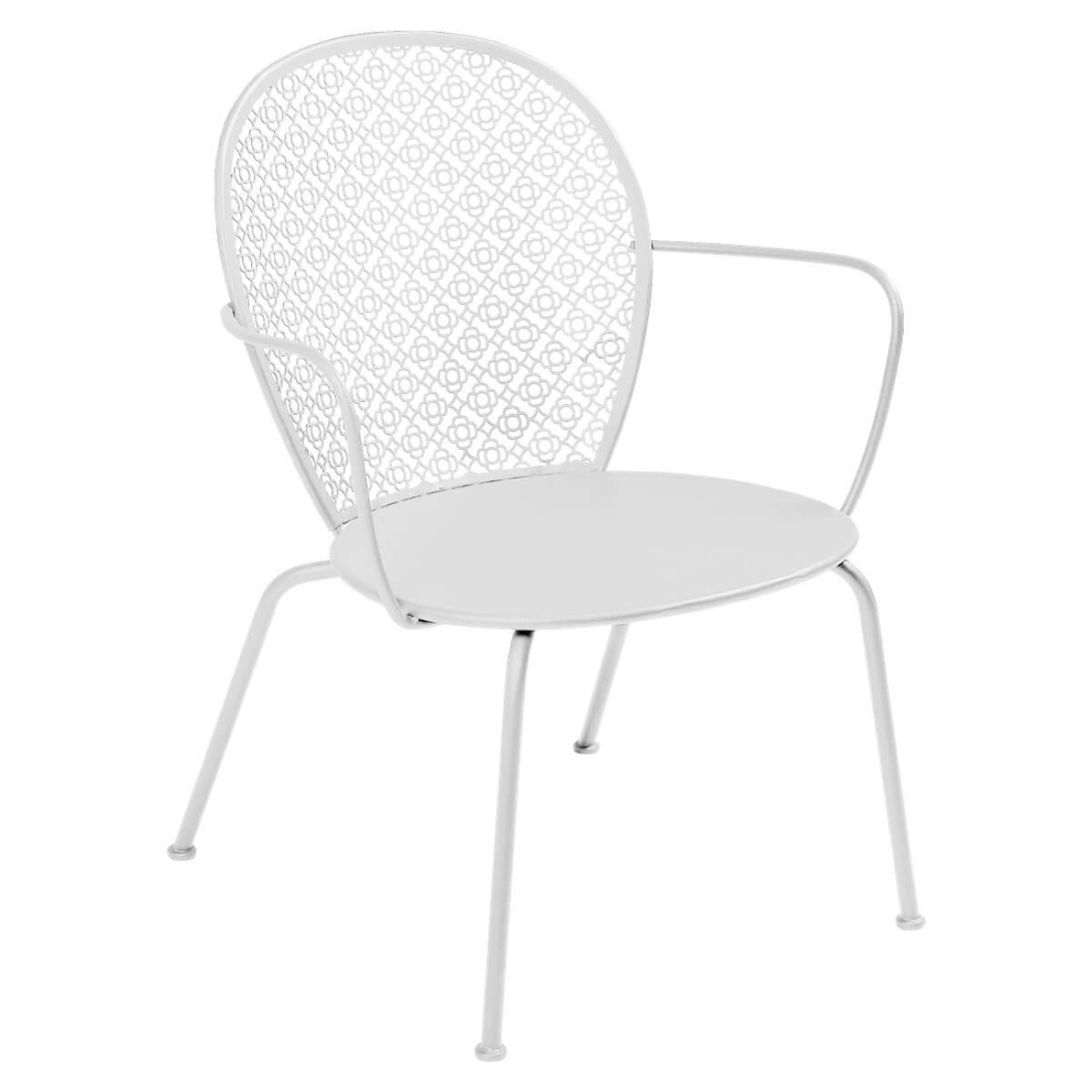 Fauteuil bas LORETTE Fermob blanc coton