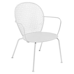 Fauteuil bas LORETTE Fermob blanc coton