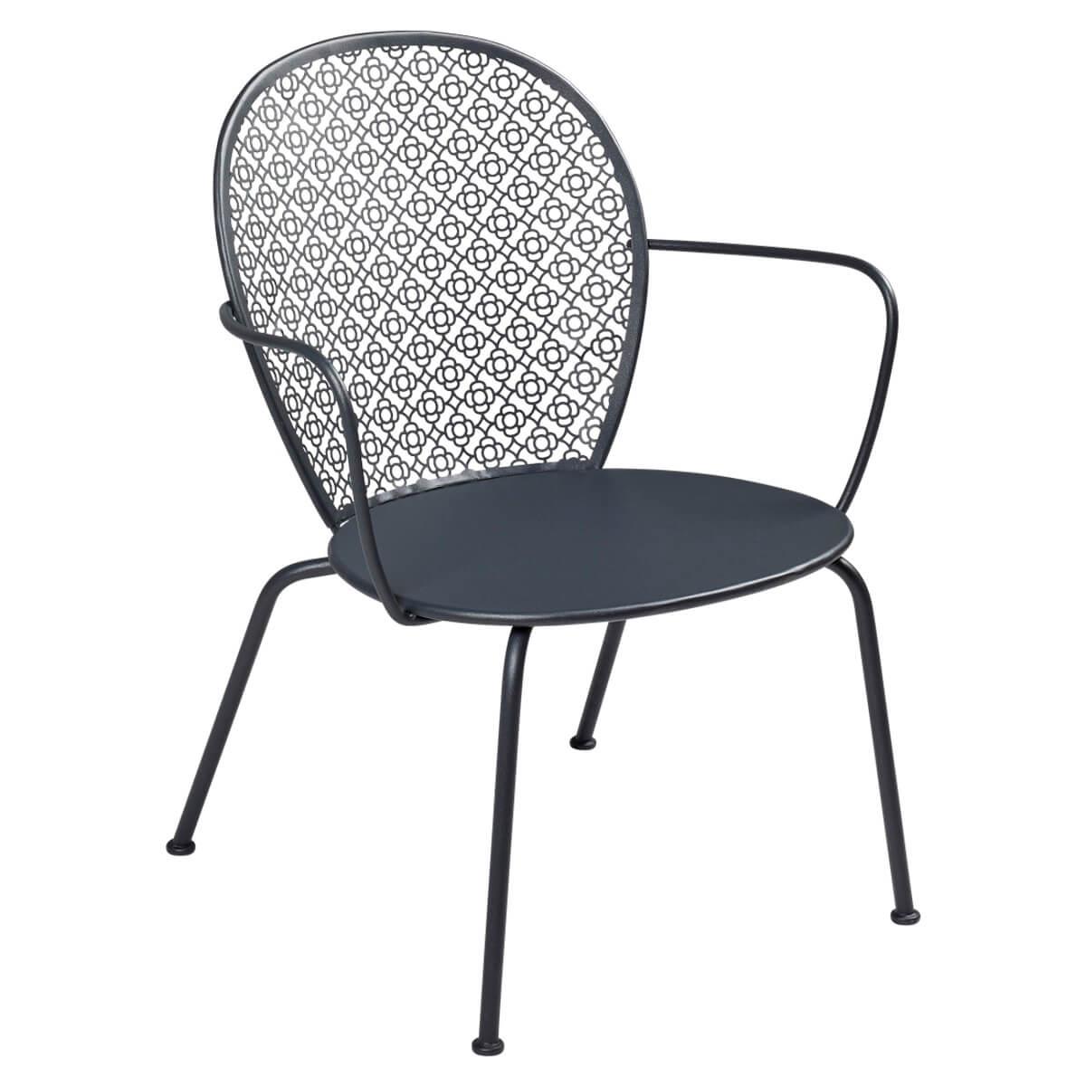 Fauteuil bas LORETTE Fermob carbone