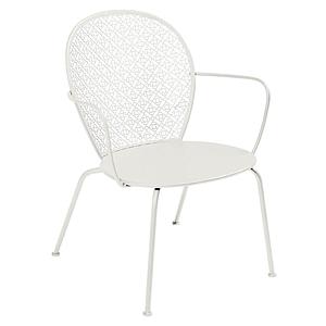 Fauteuil bas LORETTE Fermob gris argile