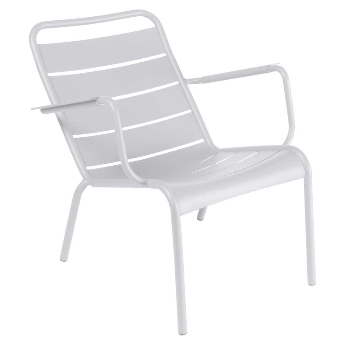 Fauteuil bas LUXEMBOURG Fermob blanc coton