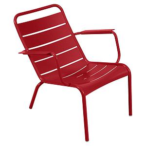 Fauteuil bas LUXEMBOURG Fermob Coquelicot