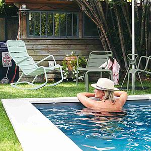 Fauteuil bas LUXEMBOURG Fermob menthe glaciale