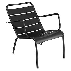 Fauteuil bas LUXEMBOURG Fermob noir Réglisse