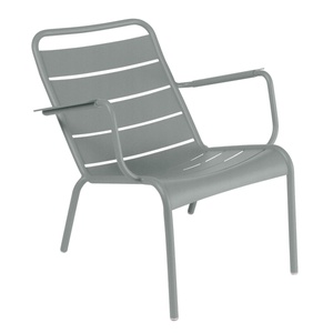Fauteuil bas LUXEMBOURG gris lapilli