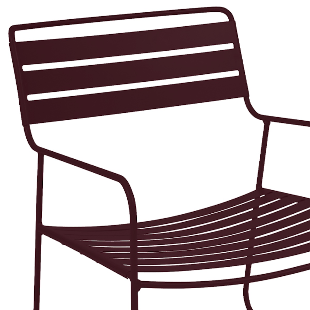 Fauteuil bas SURPRISING Fermob cerise noir