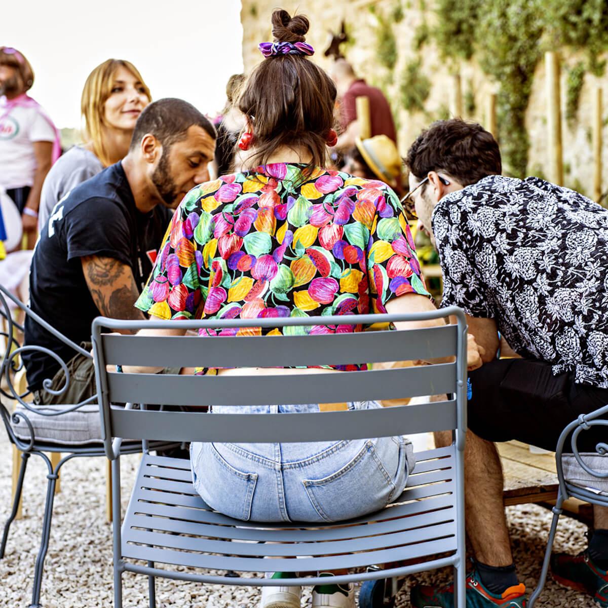 Fauteuil bas SURPRISING Fermob Rouge coquelicot