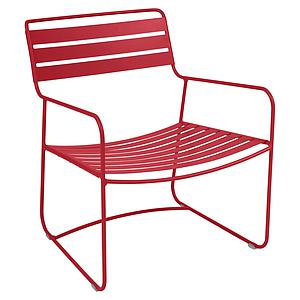 Fauteuil bas SURPRISING Fermob Rouge coquelicot