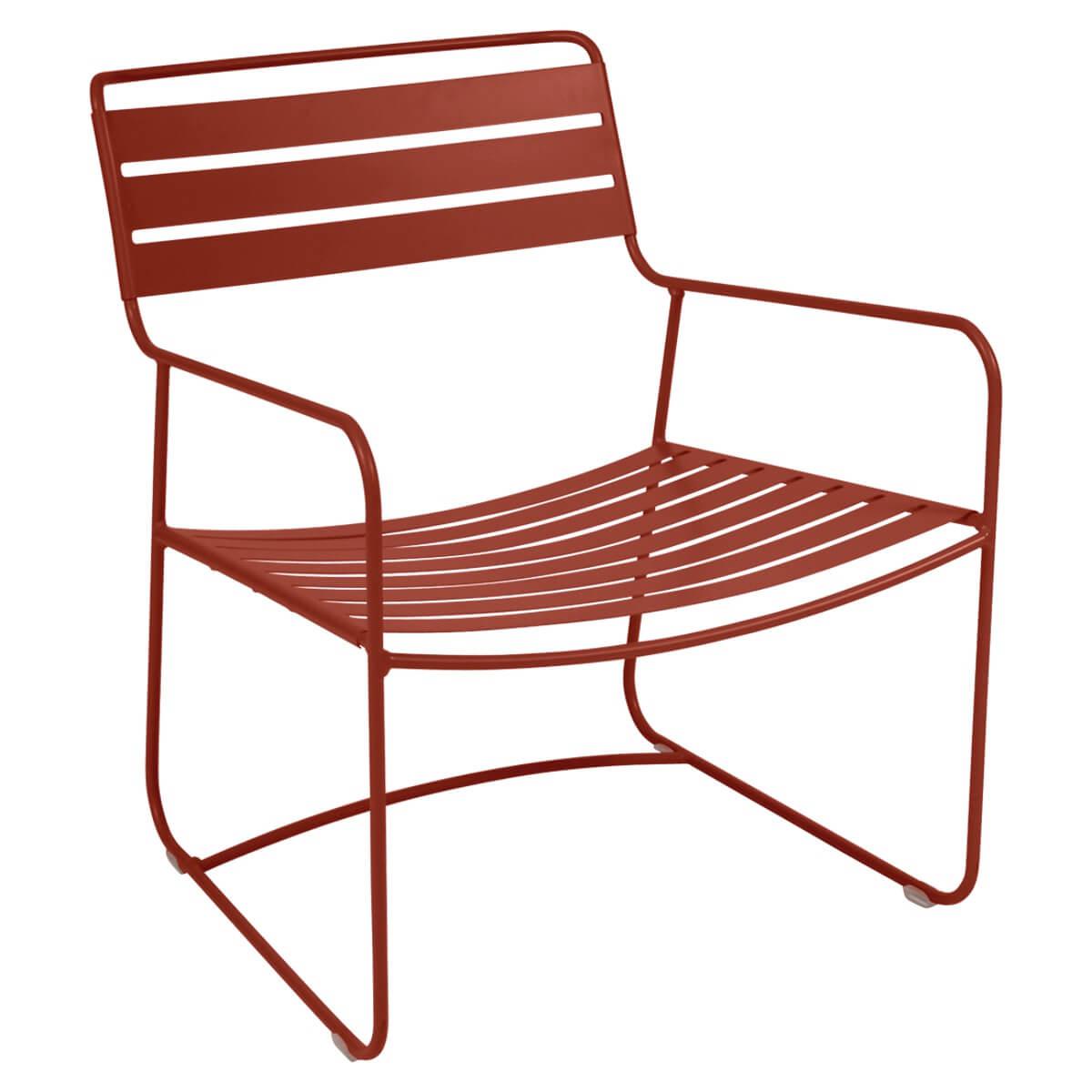 Fauteuil bas SURPRISING Fermob rouge ocre
