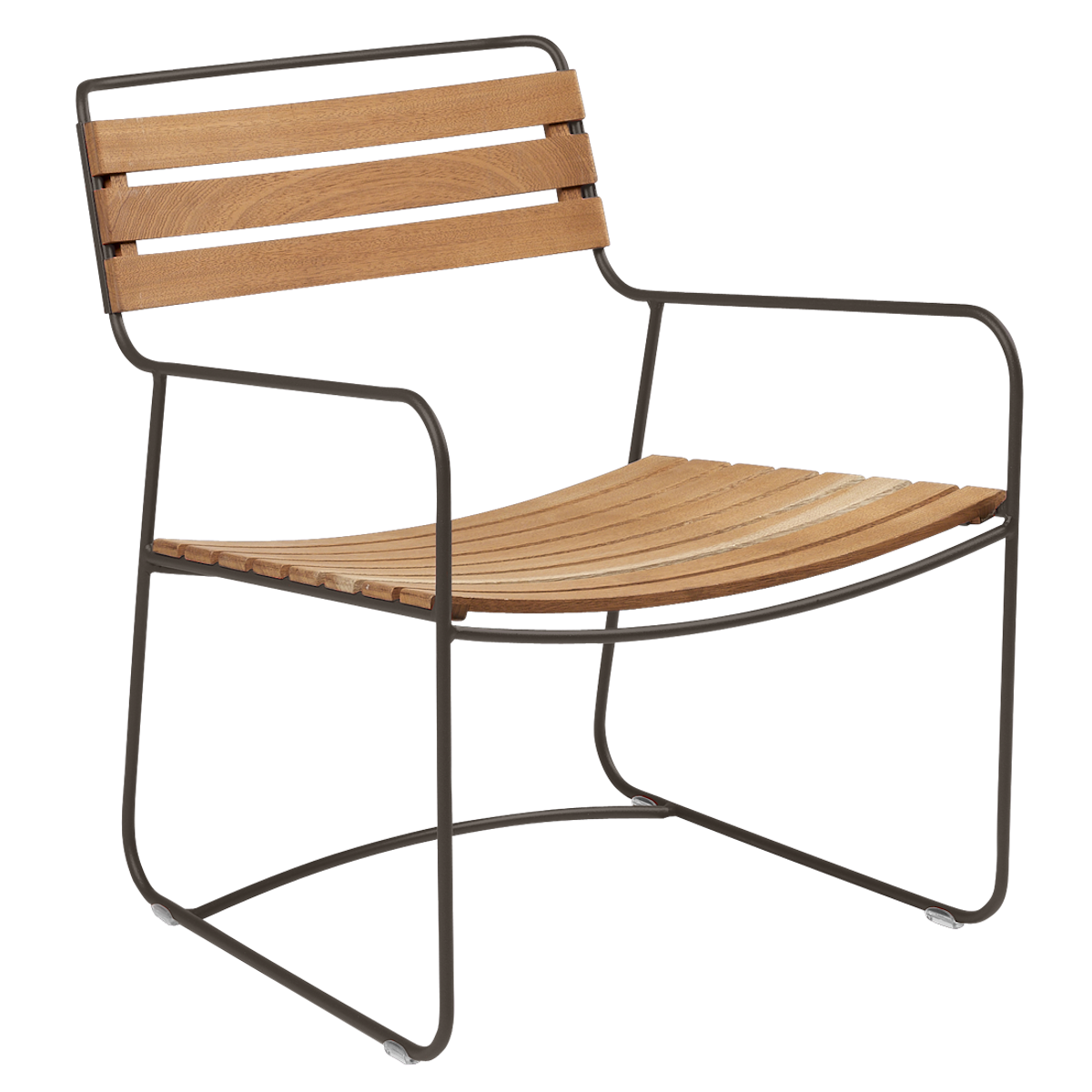 Fauteuil bas SURPRISING  Teck Fermob brun tonka