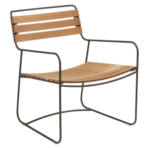 Fauteuil bas SURPRISING  Teck Fermob brun tonka