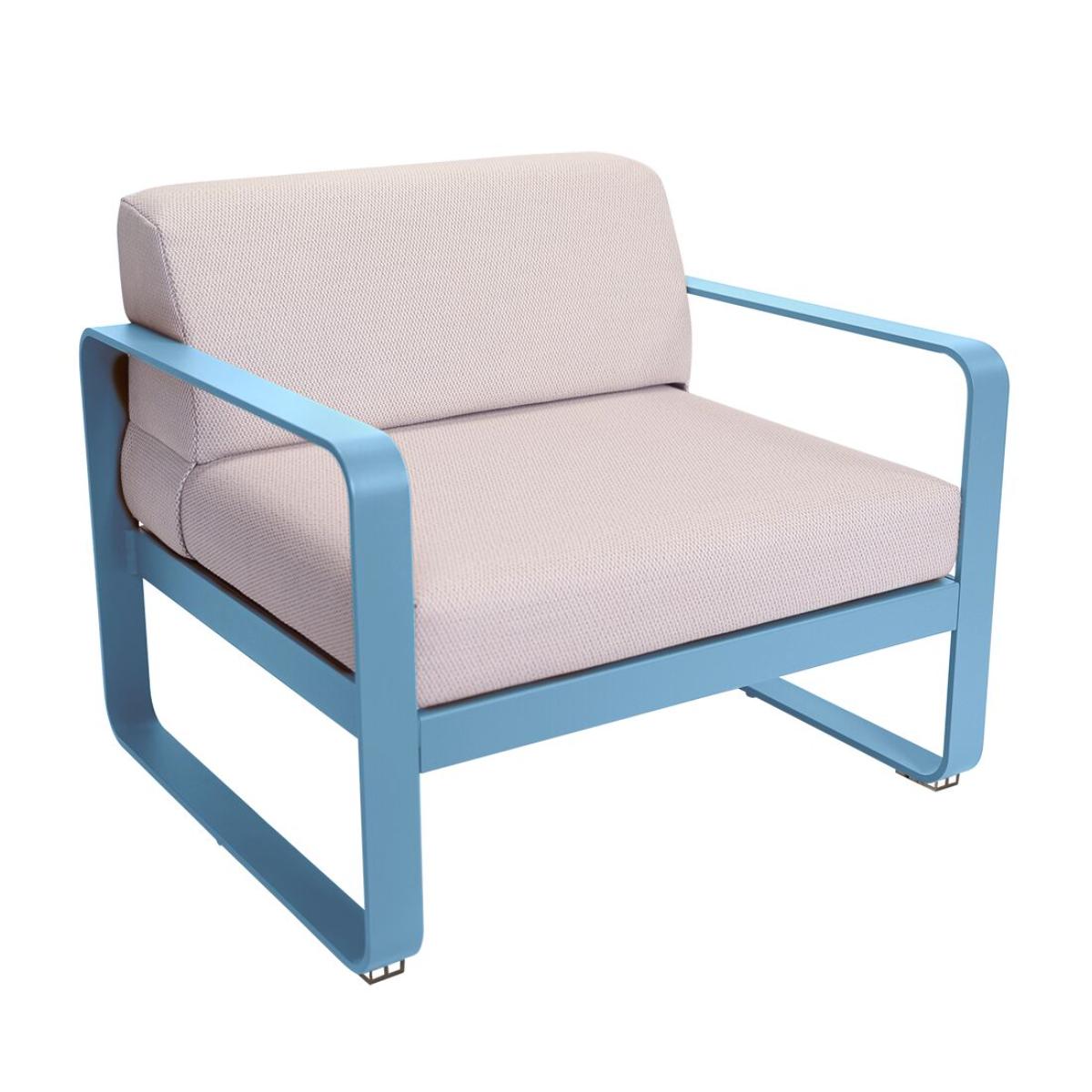 Fauteuil BELLEVIE Fermob bleu maya-perle 